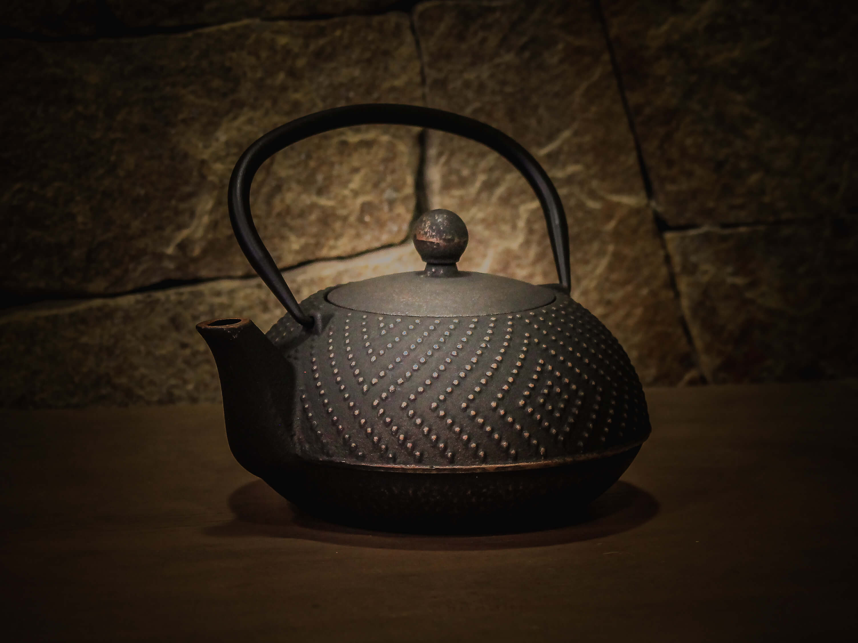 Théière li paysage